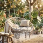 GREDY - sedia sospesa rotonda cm tondo 80/60x120 h