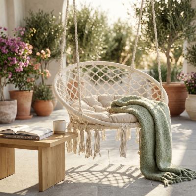 GREDY - sedia sospesa rotonda cm tondo 80/60x120 h