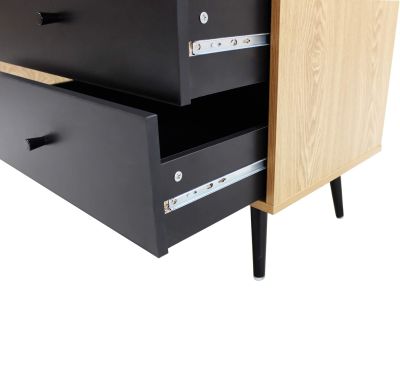 LYNN - madia moderna un anta e tre cassetti