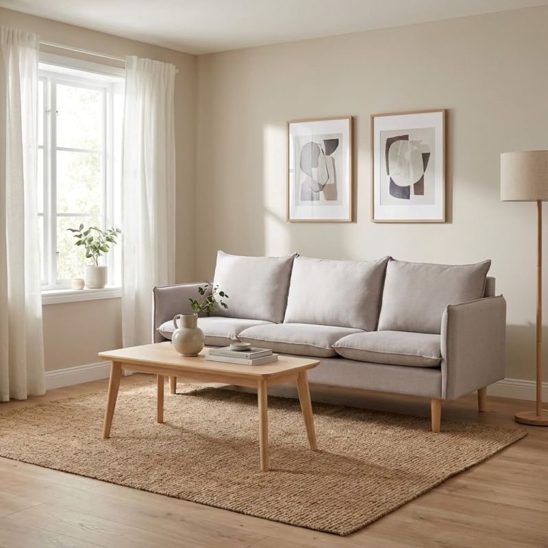 OLOF - divano stile scandinavo 3 posti