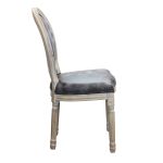 OVAL BACK - sedia vintage in simil pelle