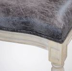 OVAL BACK - sedia vintage in simil pelle