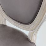 OVAL BACK - sedia vintage in velluto