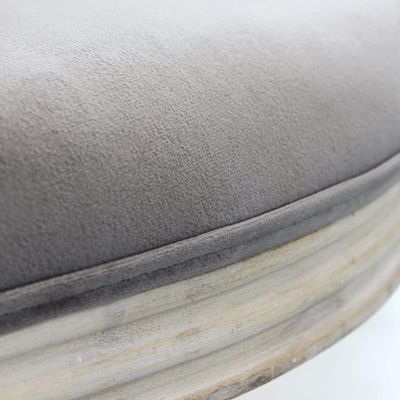 OVAL BACK - sedia vintage in velluto