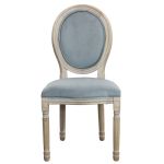 OVAL BACK - sedia vintage in velluto