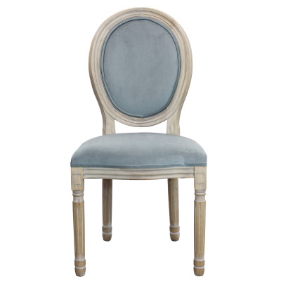 OVAL BACK - sedia vintage in velluto