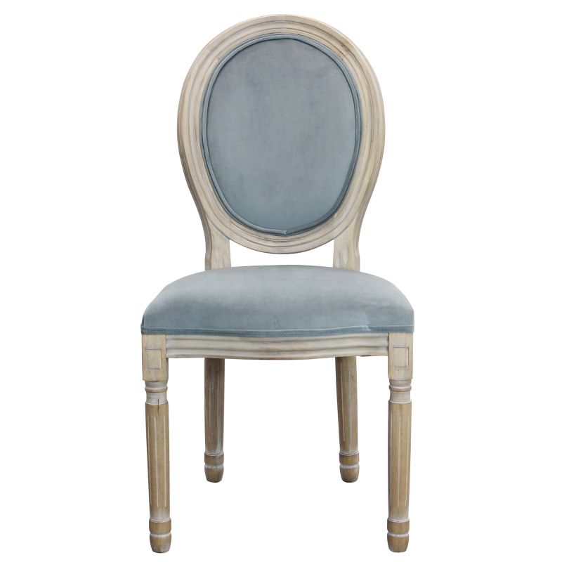 OVAL BACK - sedia vintage in velluto