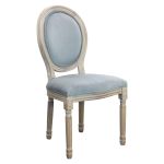 OVAL BACK - sedia vintage in velluto