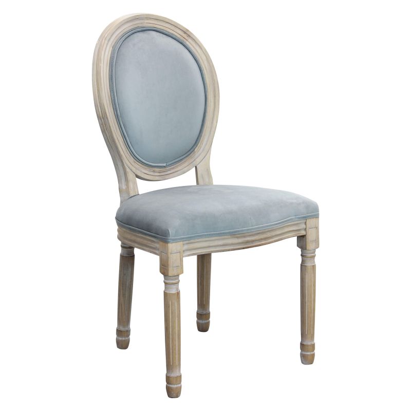 OVAL BACK - sedia vintage in velluto