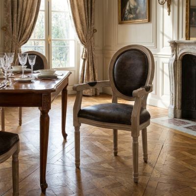 POLLY - poltrona vintage in ecopelle