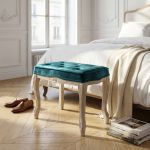 NAPO - sgabello vintage in velluto