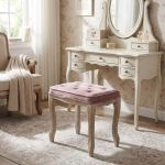 NAPO - sgabello vintage in velluto