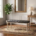 BROCK - panca vintage in ecopelle