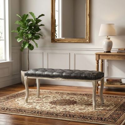 BROCK - panca vintage in ecopelle