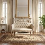 KRUSTU - divano vintage in tessuto