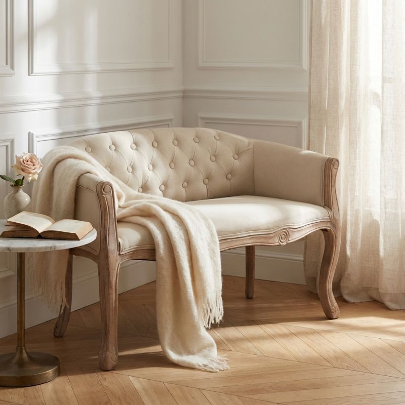 KRUSTU - divano vintage in tessuto