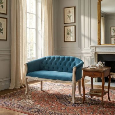 KRUSTU - divano vintage in tessuto