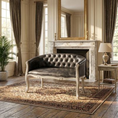 KRUSTU - divano vintage in ecopelle