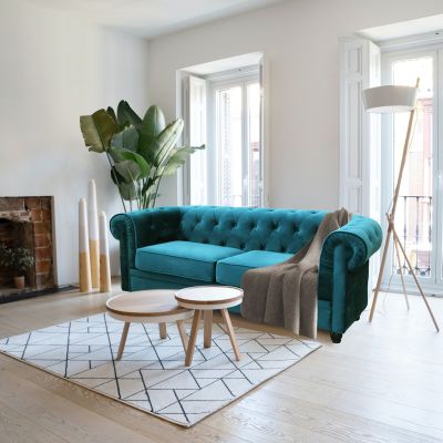 CHESTERFIELD - divano vintage in velluto