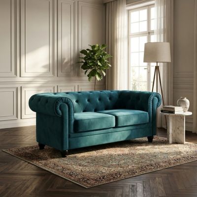 CHESTERFIELD - divano vintage in velluto