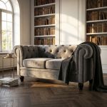 CHESTERFIELD - divano vintage in velluto