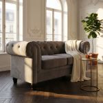 CHESTERFIELD - divano vintage in velluto