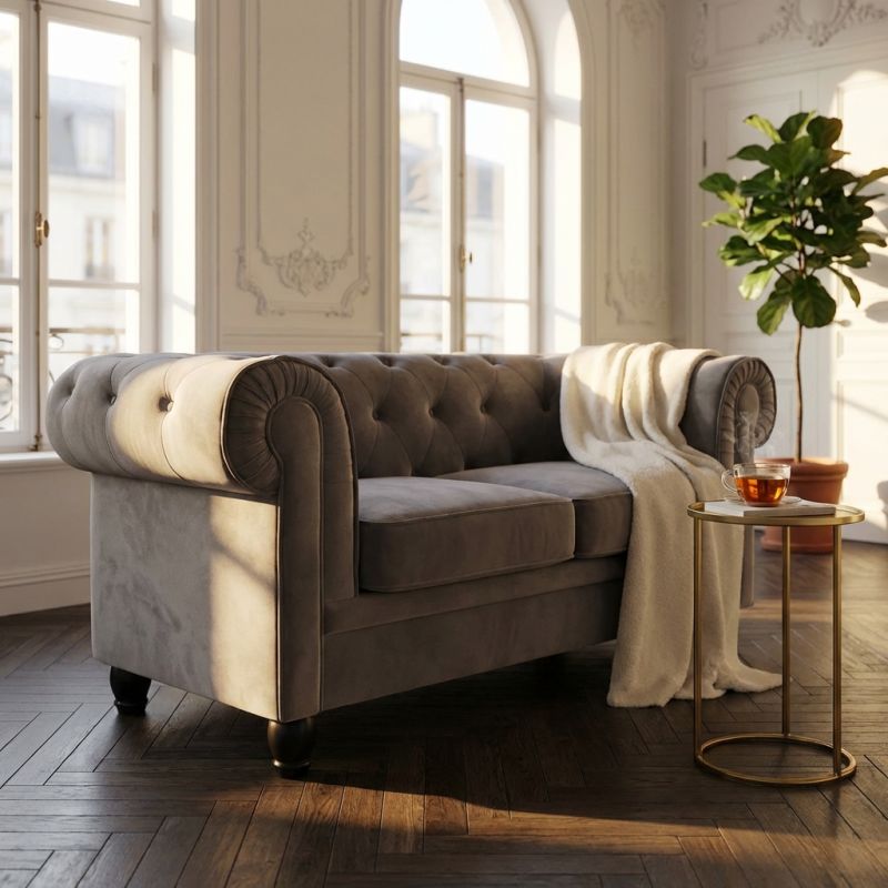 CHESTERFIELD - divano vintage in velluto