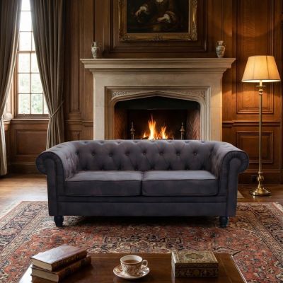 CHESTERFIELD - divano vintage in ecopelle