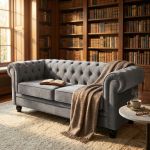 CHESTERFIELD - divano vintage in velluto