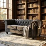 CHESTERFIELD - divano vintage in velluto
