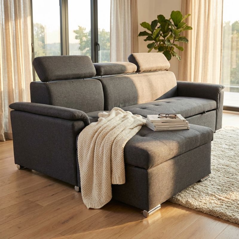 PETER - divano letto con penisola