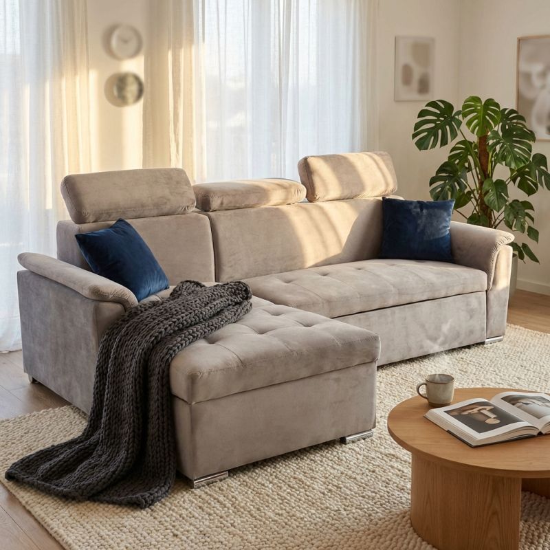 PETER - divano letto con penisola