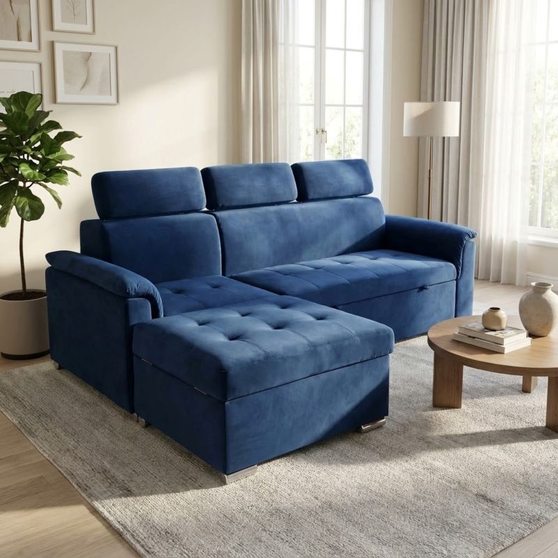 PETER - divano letto con penisola