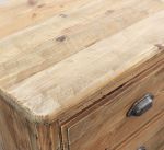 PEZ - comodino con 2 cassetti in legno di pino riciclato