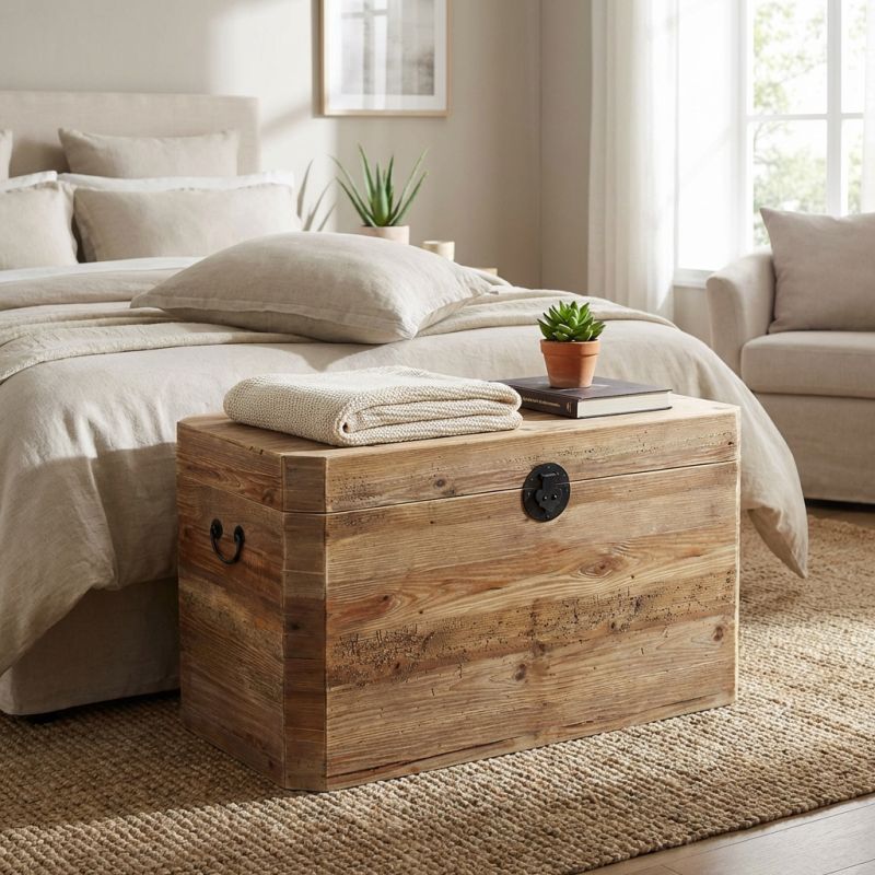 PEZ - baule in legno di pino riciclato