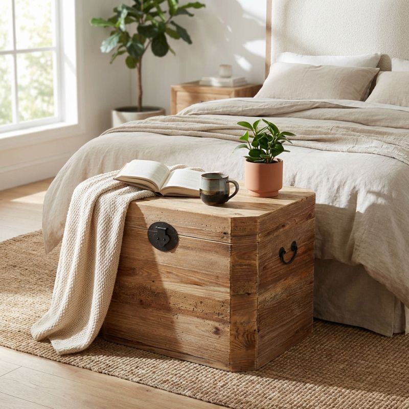 PEZ - baule in legno di pino riciclato