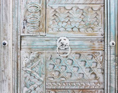 ETER - madia legno di mango bianco