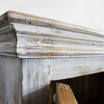 ETER - porta tv legno di mango bianco