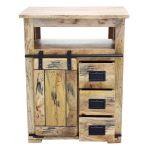 BEILY - mobiletto legno di mango 3 cassetti