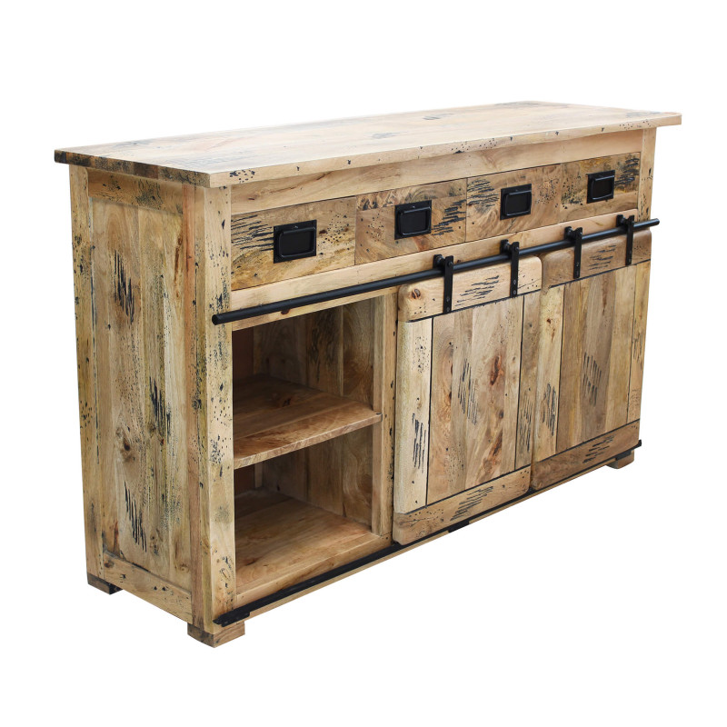 BEILY - madia legno di mango quattro cassetti