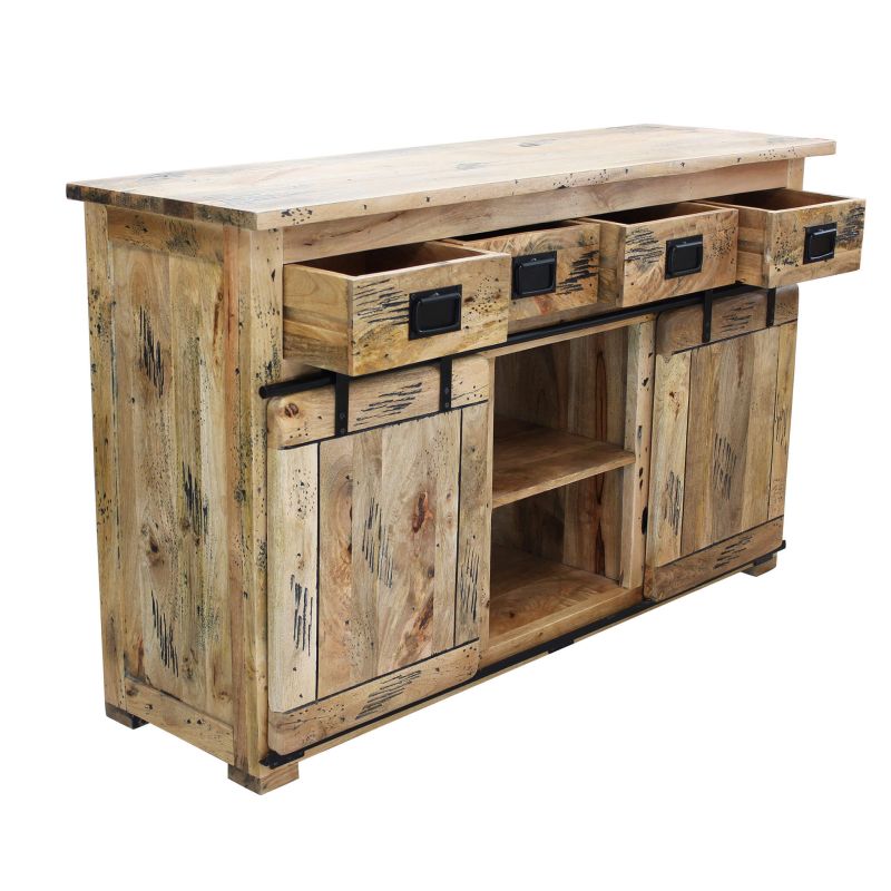 BEILY - madia legno di mango quattro cassetti