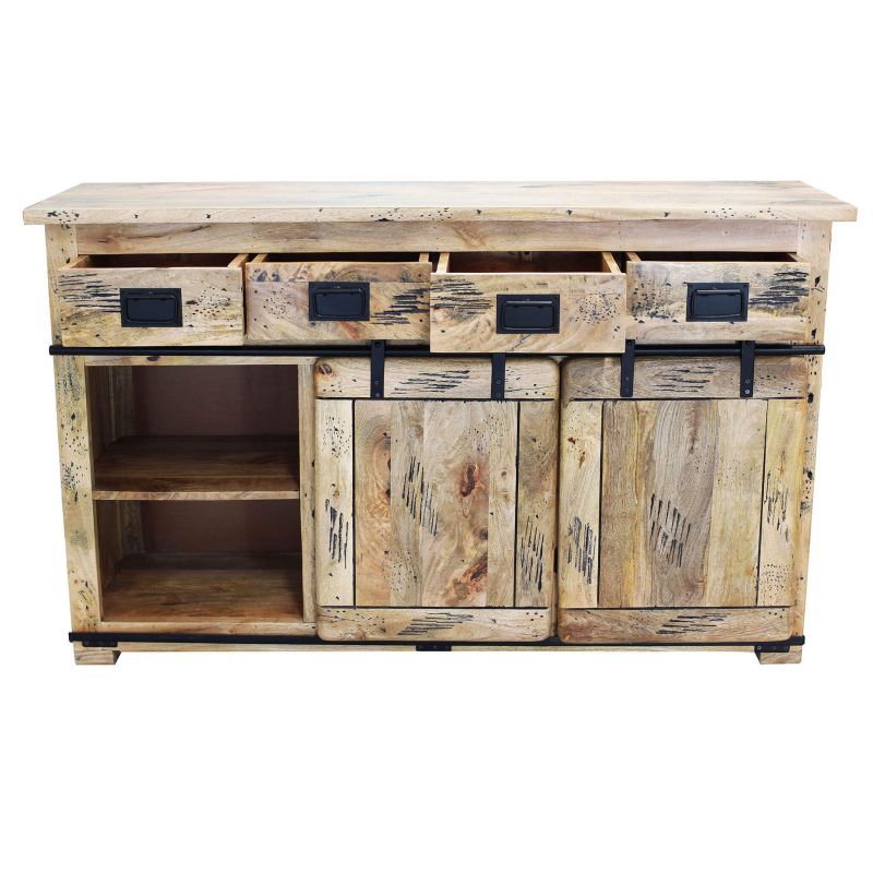 BEILY - madia legno di mango quattro cassetti