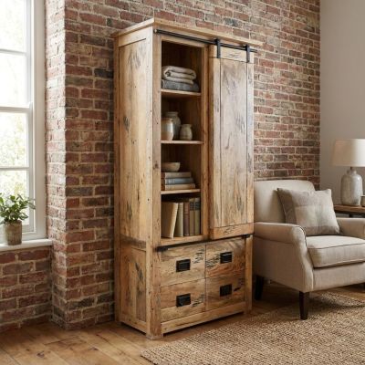 BEILY - credenza legno di mango quattro cassetti