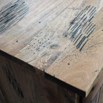 BEILY - porta tv legno di mango con 2 ante scorrevoli