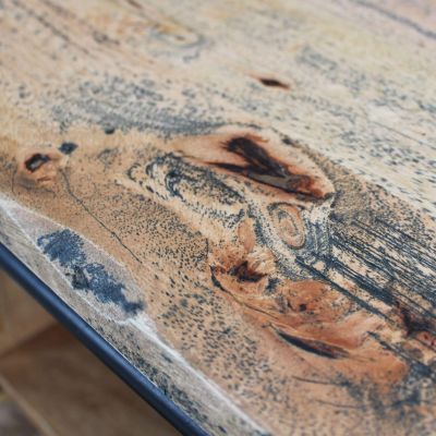 BEILY - porta tv legno di mango con 2 ante scorrevoli