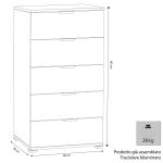 LASE - cassettiera 5 cassetti