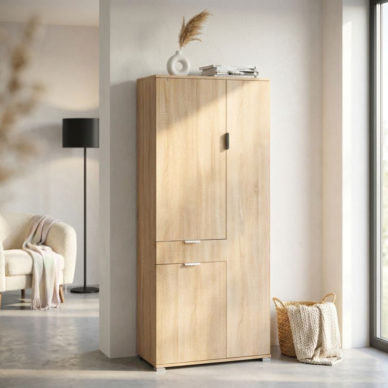 NIKO - armadio con 3 ante e un cassetto