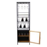 WINE - scaffale per bottiglie e calici