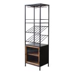 WINE - scaffale per bottiglie e calici