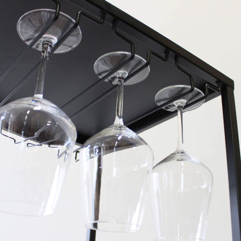 WINE - scaffale per bottiglie e calici